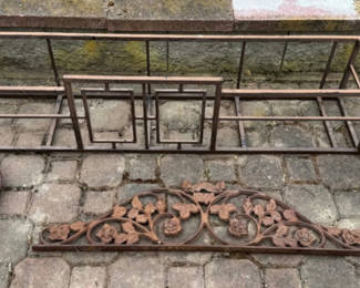 Lot 129: Wrought Iron Garden Accent Bundle