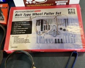 Lot 206: Automotive repair tools and parts assortment