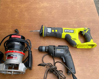 Lot 98: Assortment of small power tools as is