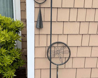 Lot 124: Wrought Iron Garden Decor Bundle