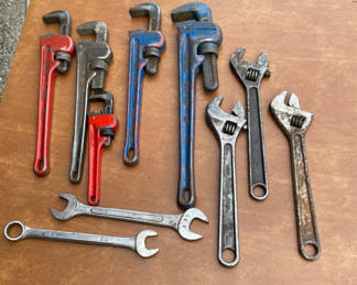 Lot 166: Large Wrenches Lot