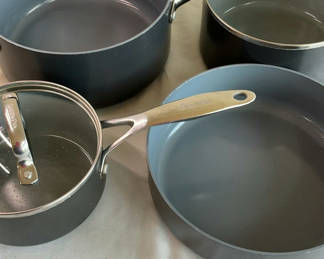 Lot 53: GreenPan nonstick cookware set with lids