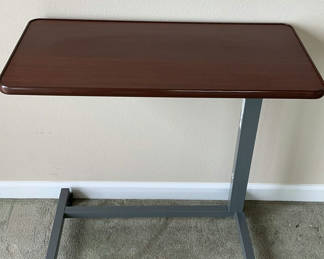 Lot 104: Adjustable Rolling Bedside Table