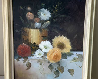 Lot 119: Original Oil Floral Still Life