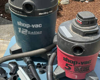 Lot 190: Five Gallon And 12 Gallon Shop-vac’s