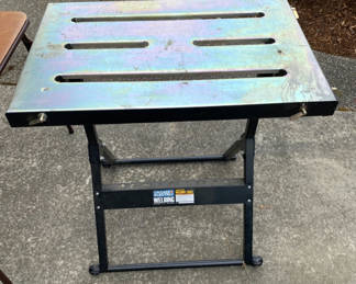 Lot 91: Adjustable Welding Table