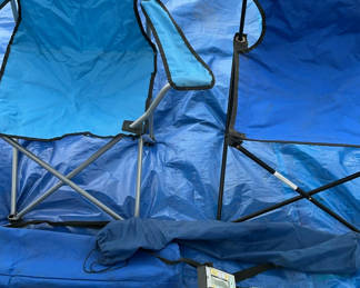 Lot 153: Two Folding Camping Chairs And Metal Detector
