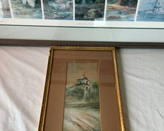 Lot 118: Signed Print And Perhaps Original Watercolor