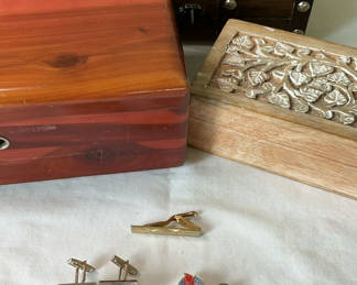 Lot 109: Small Wood Boxes And More