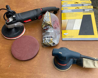 Lot 94: Orbital Sander, Polisher/Sander and Accessories