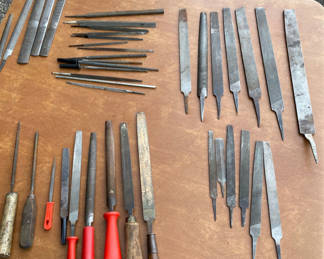 Lot 172: Assorted Metalworking Files and Chisels