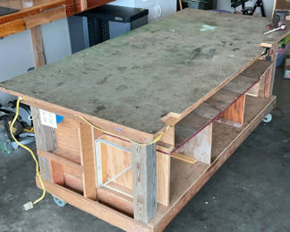 Lot 181: Rolling Work Table