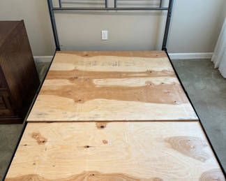 Lot 9: Full Sized Metal Bed Headboard and Frame