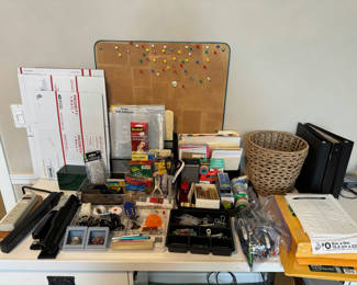 Lot 73: Home Office Supply & Samsonite Wheeled Carry-On