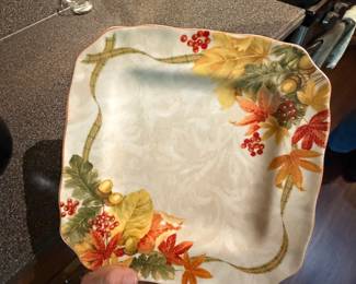 222 Fifth Autumn Celebration Dinner Plate