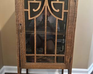 Antique Quarter-Sawn Oak Cabinet