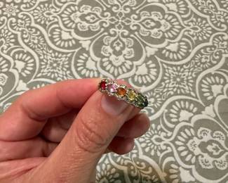 Ring - Rainbow Sapphires