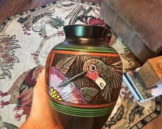 Native American Navajo Etched Pottery