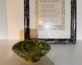 framed "The Land of Counterpane" print