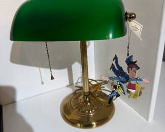 Bankers Desk Lamp Green