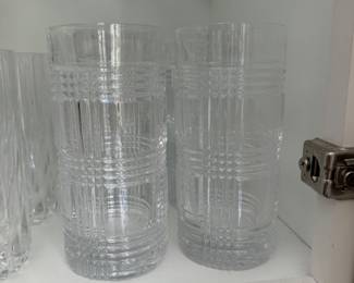 Ralph Lauren Glen Plaid crystal highball tumbler