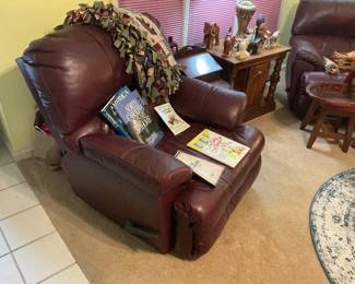 Leather recliner