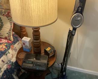 Lamp nightstand, Shark vacuum