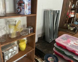 wooden shelf
