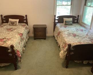 Two twin beds on second floor