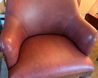 Another view of the leather club chairs