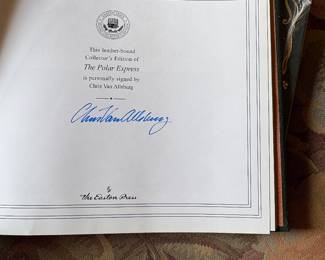 Signed copy of Polar Express with authentication papers