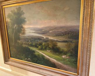 Oil Painting on Canvas by Humphrey - Large scale with gold-leaf framing
