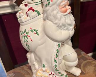 Lenox Christmas Santa Cookie Jar