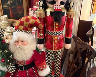 MacKenzie-Childs snowman and nutcracker