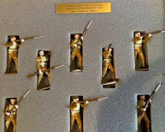 Hand-painted metal soldiers
