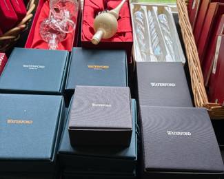 Waterford ornaments - in boxes