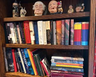 Toby mugs and curate books