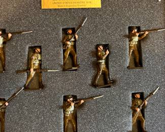 Hand-painted metal soldiers
