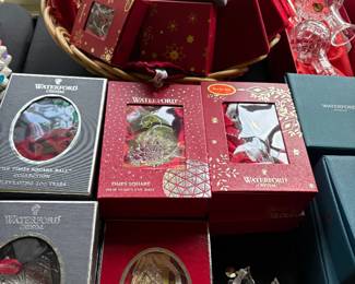 Waterford ornaments - in boxes