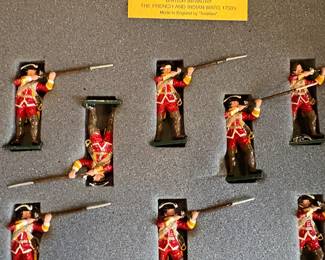 Hand-painted metal soldiers