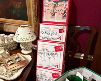 Lenox Christmas glassware
