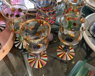 Another view of the MacKenzie-Childs glassware