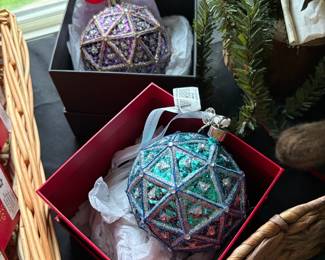 Waterford ornaments - new in boxes