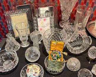 Waterford: picture frames, fruit dishes, vases, paperweights, vases and more