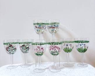 portmeirion botanic garden wine goblets
