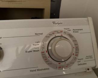 Whirlpool washing machine