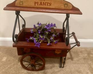 Decorative flower cart