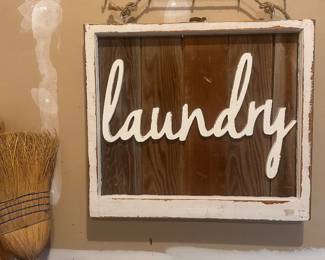 Laundry wall decor