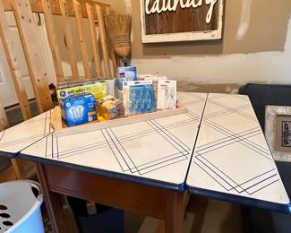 Vintage metal top table