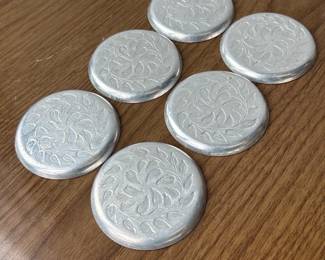 Aluminum Decorative Coaster Set